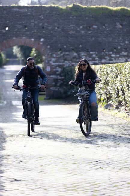 Rome: E-Bike Tour of Appia Antica, Aqueducts, and Caffarella - Villa di Massenzio and the Tomb of Cecilia Metella: early Appia vibes