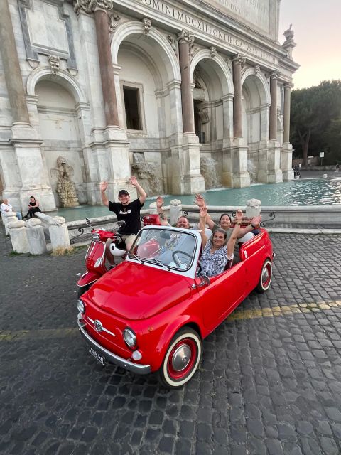 Rome: Evening Fiat 500 and Vespa Prosecco Tour - Timing: What You Gain From a 2-Hour Evening Format