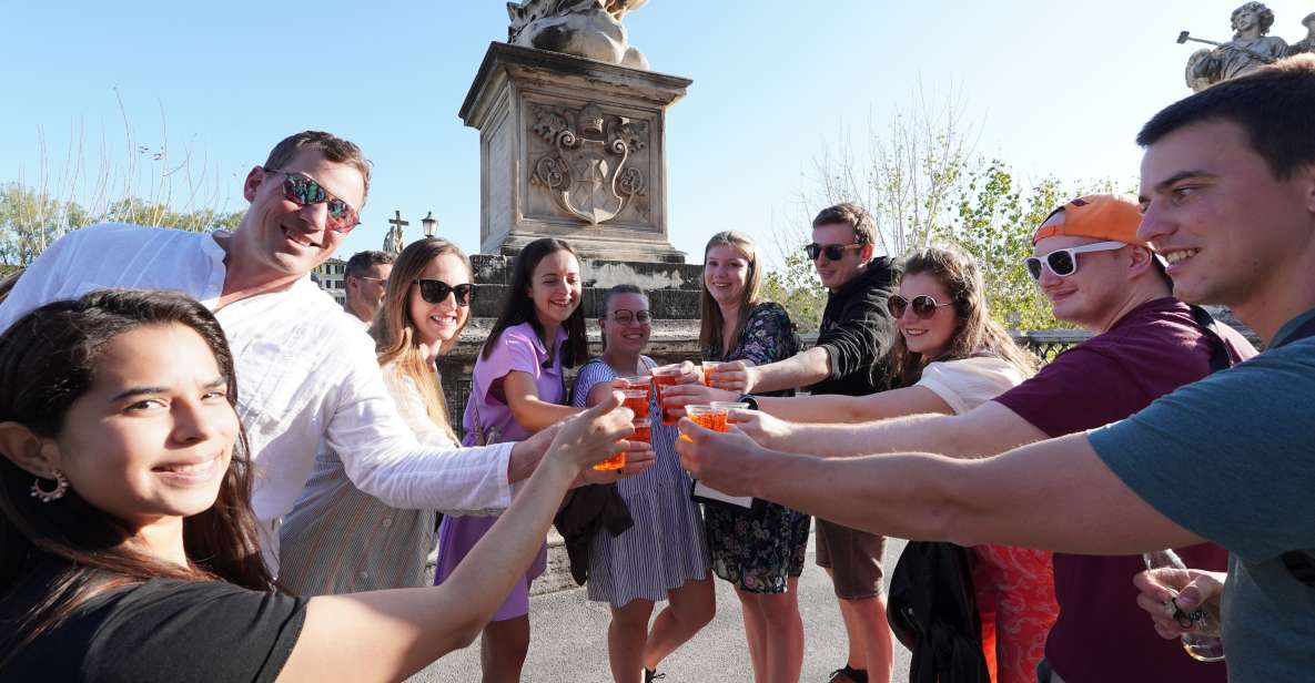Rome: Evening Walking Tour with Cocktails and Local Guide - Ponte Sant’Angelo views: the best part to pause and look around