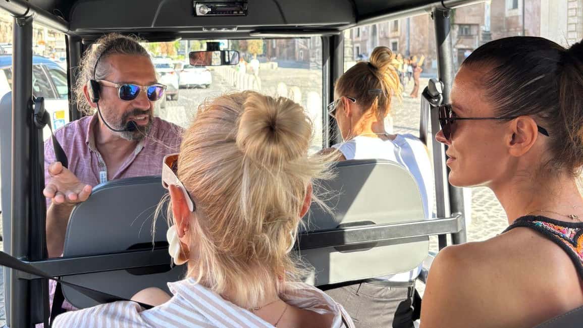 Rome: Express Golf Cart Tour - Piazza Navona finale: three fountains and a strong last photo