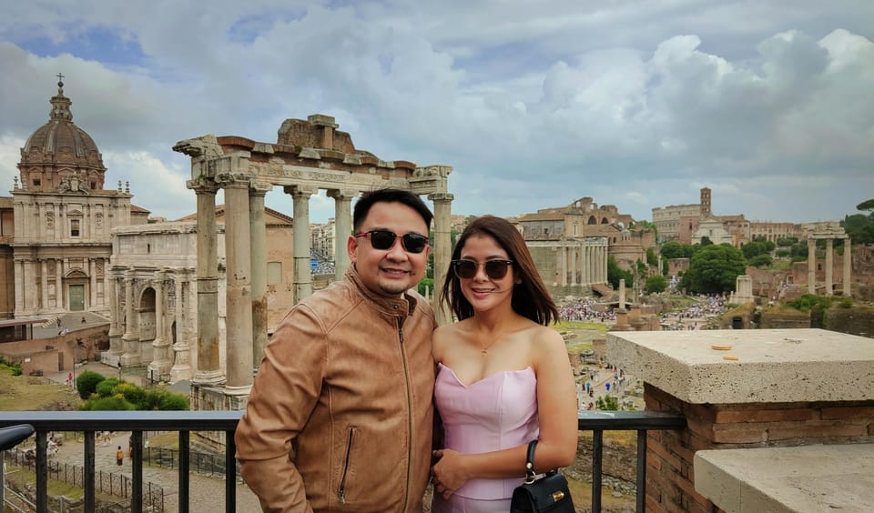 Rome: Fiat 500 private tour with a roman - Piazza Vittorio Emanuele II: dessert break without the chaos