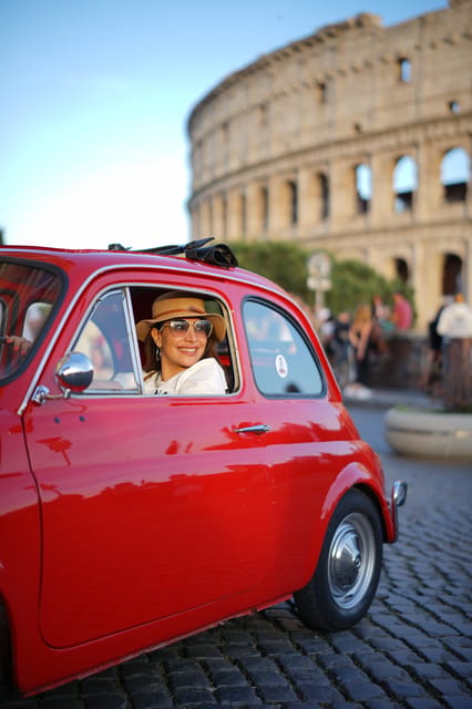 Rome Fiat 500 Tour with Professional Photoshoot - Fiat 500 in Rome: small car, big payoff