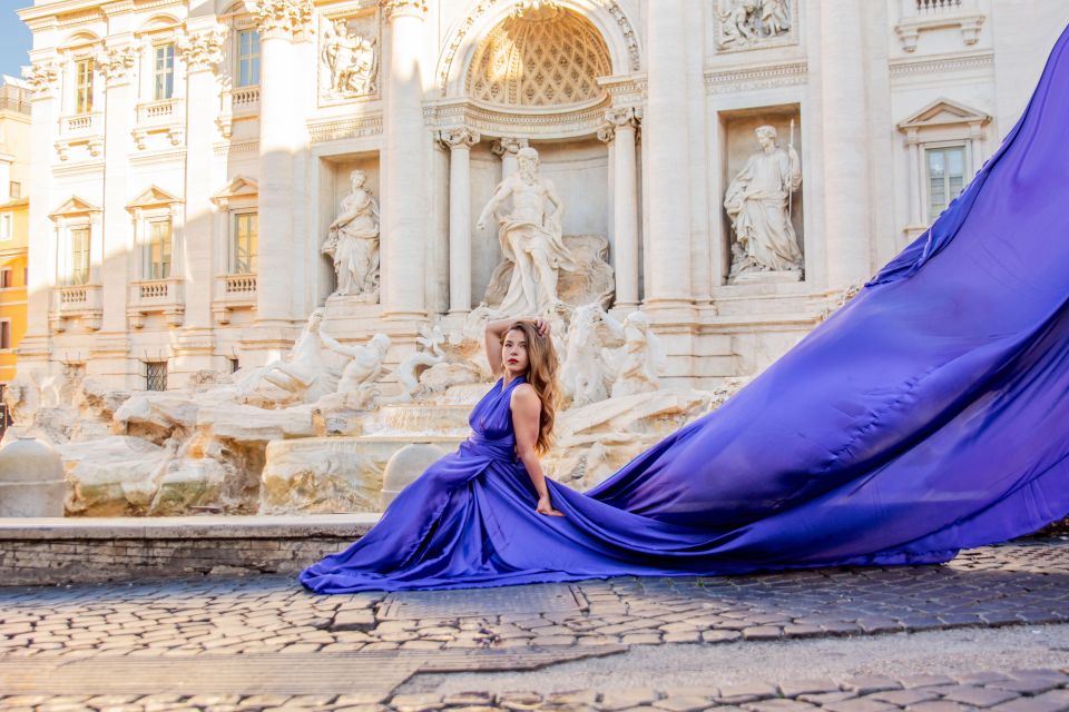 Rome: Flying Dress Photoshoot at Trevi Fountain - The flying dress you get (and why it changes everything)