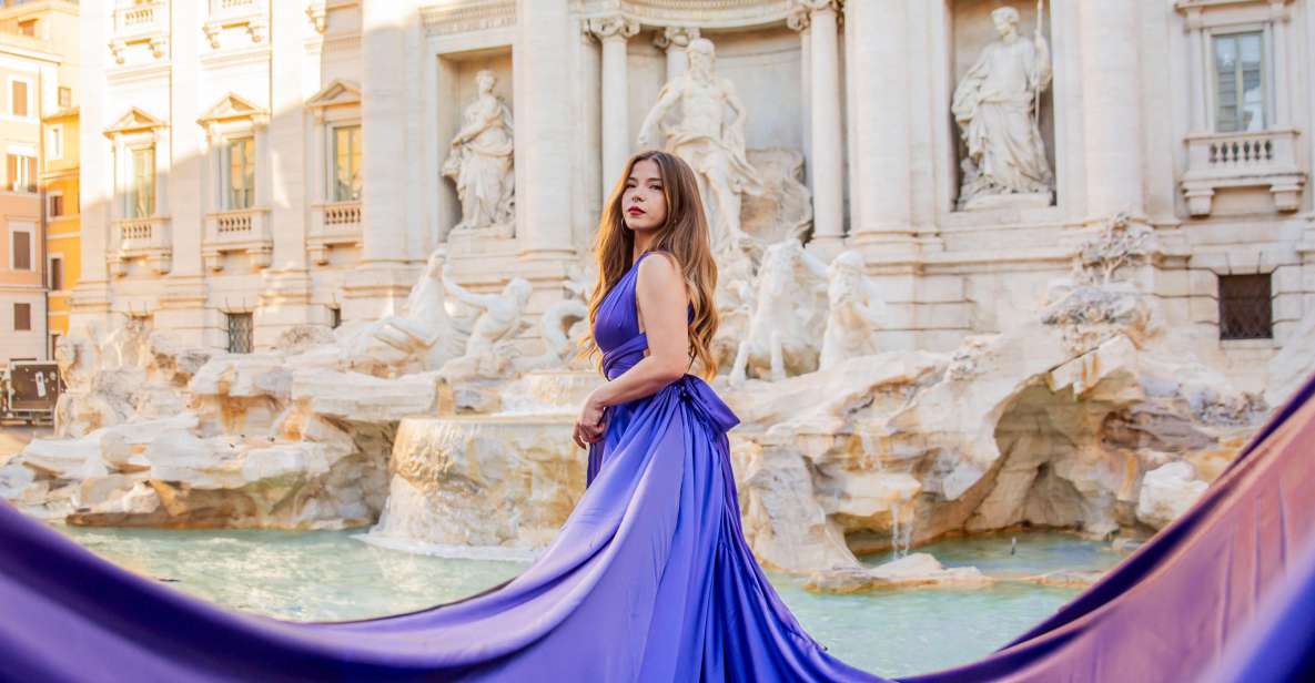 Rome: Flying Dress Photoshoot at Trevi Fountain - Getting started at Gelatist Trevi: where the shoot actually begins