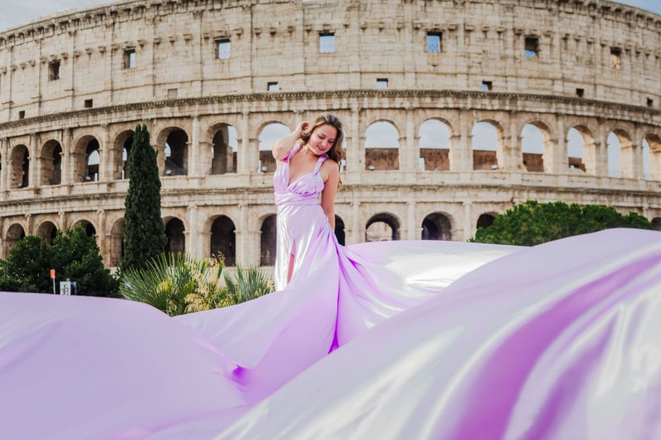 Rome: Flying Dress Professional Photoshoot - Why a Flying Dress Shoot Works at the Colosseum