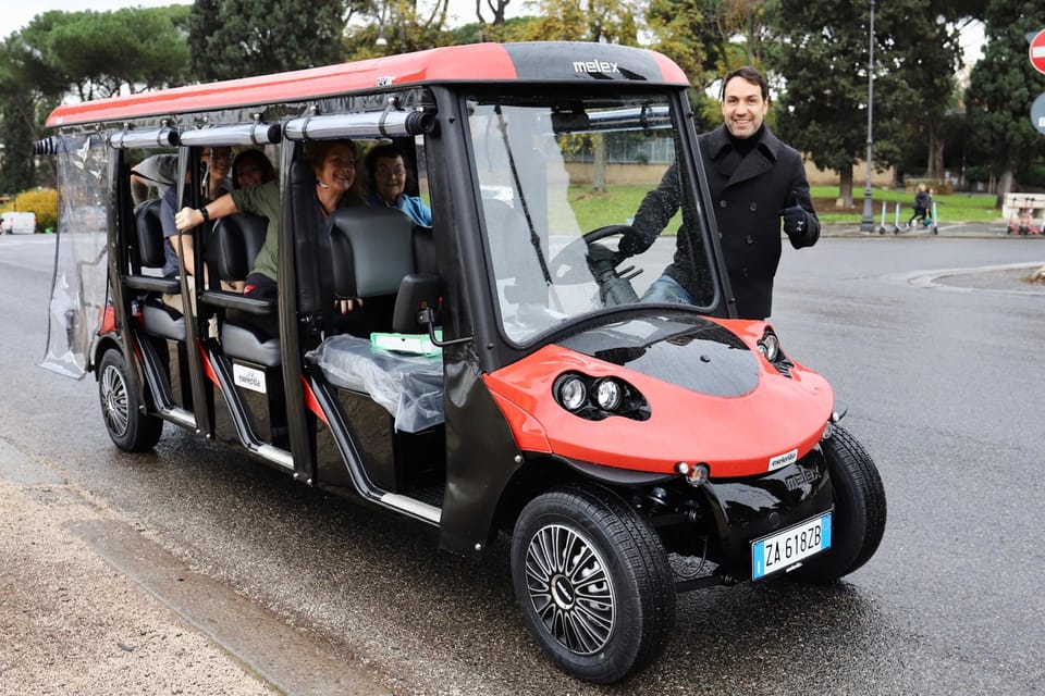 Rome Food & Wine Tour by Golf Cart: taste and explore - Meeting at Piazza S. Vincenzo Pallotti and setting expectations