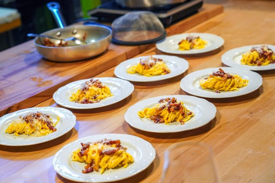 Rome: Fresh Pasta-Making Class with Italian Chef and Wine - Roman sauce technique: carbonara and cacio e pepe methods that stick