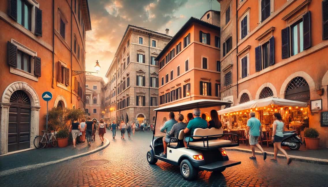 Rome: Guided Golf Cart Tour - Two different routes: classic icons or higher viewpoints
