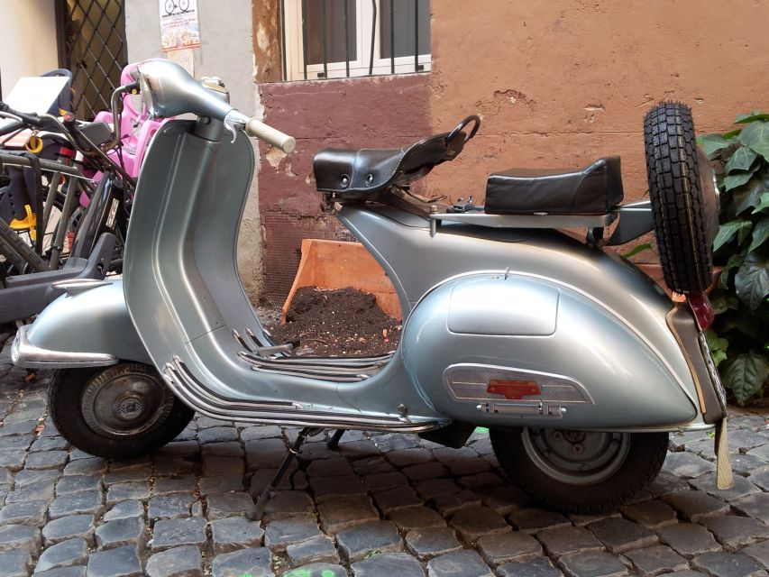 Rome: Half-Day Tour by Vespa with Driver - First Pass-By Classics: Trevi Fountain, Spanish Steps, and the Colosseum