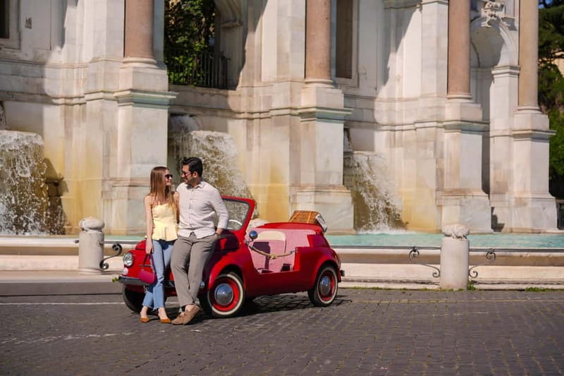 Rome in a Fiat Jolly: Exclusive Vintage Ride & Photo Tour - The red Fiat Jolly ride: 1980s charm, guide behind the wheel