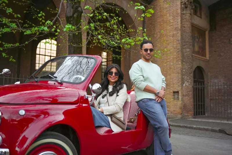 Rome in a Fiat Jolly: Exclusive Vintage Ride & Photo Tour - Giardino degli Aranci: viewpoint time, photos, and a food tasting break