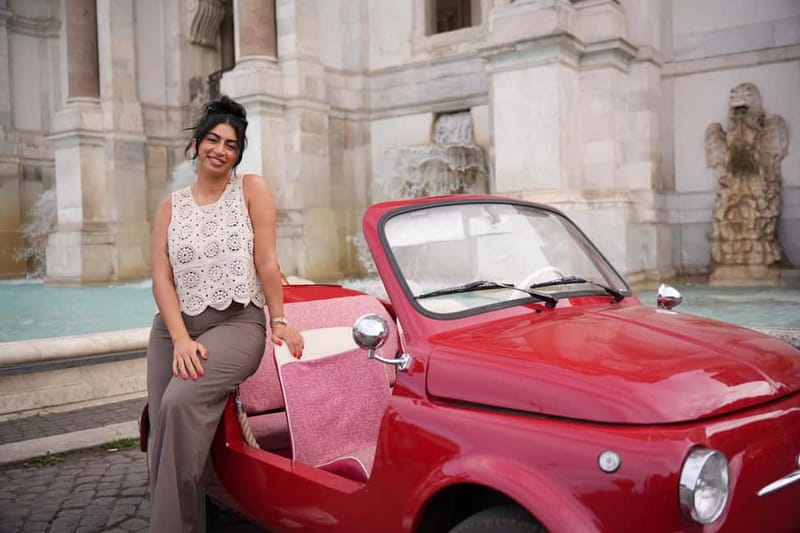 Rome in a Fiat Jolly: Exclusive Vintage Ride & Photo Tour - Trastevere and Castel Sant’Angelo: classic Rome atmosphere without long detours