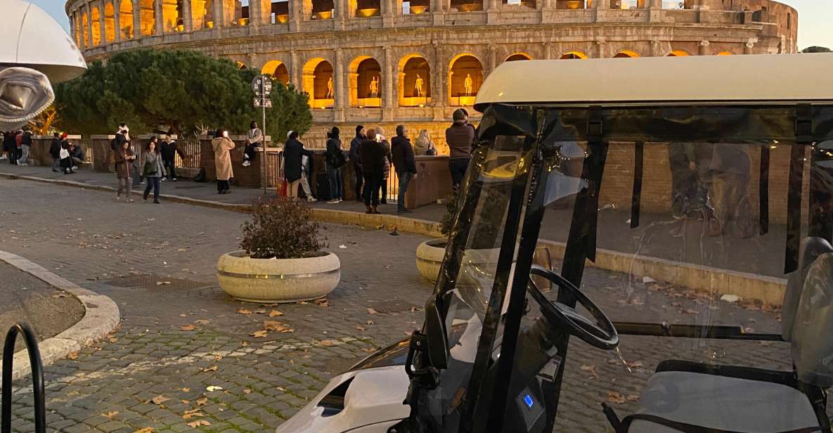 Rome: Night Tour by Golf Cart with Italian Dinner and Gelato - Key highlights