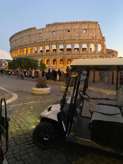 Rome: Night Tour by Golf Cart with Italian Dinner and Gelato - The night sights: Colosseum, Pantheon, Trevi, Spanish Steps, and more