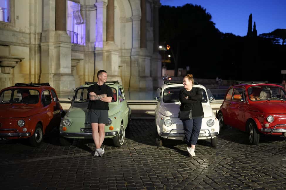 Rome: Night Tour in a Vintage Fiat 500 with Aperol Spritz - Piazza Trilussa and the nightlife vibe you’d probably skip