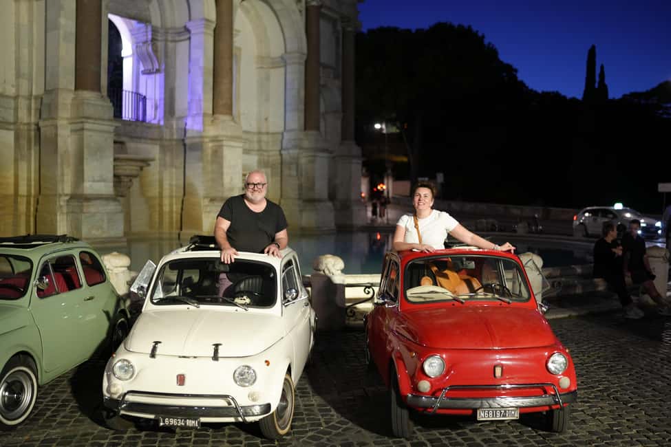 Rome: Night Tour in a Vintage Fiat 500 with Aperol Spritz - Secret viewpoints and local “how do I get there?” energy