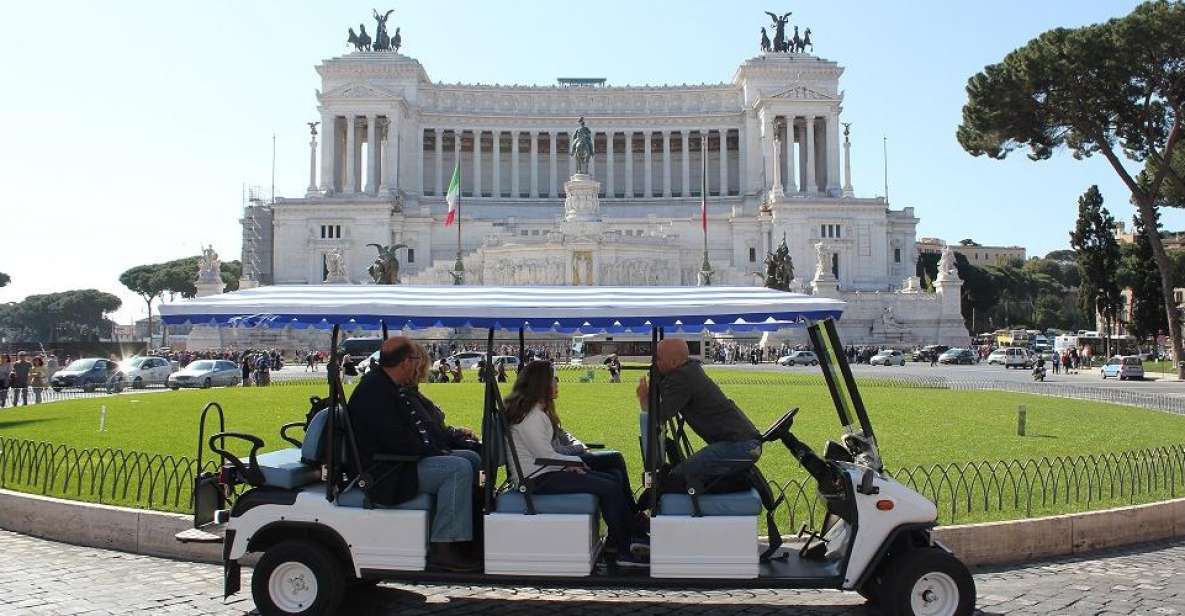 Rome: Private Guided City Highlights Tour by Golf Cart - Trevi Fountain to Piazza Venezia: the piazzas you can actually reach