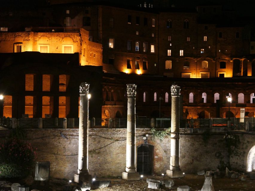 Rome: Wonders of Ancient Rome at Dusk - Roman Forum at Night: Temple of Castor and Pollux, Arch of Titus, and the Senate House