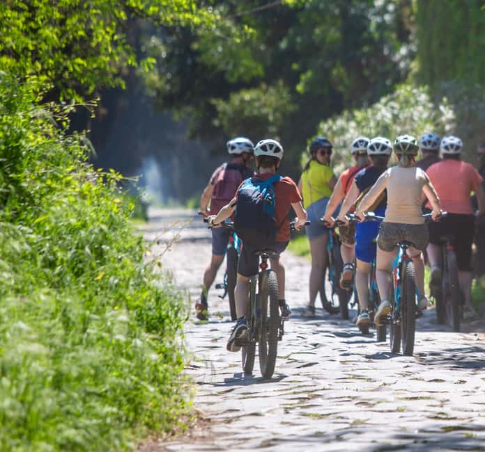 Rome:Appian Way E-bike Tour with Catacombs, Aqueducts & Food - Catacombs stop: Saint Callixtus on most days, San Sebastiano on Wednesdays
